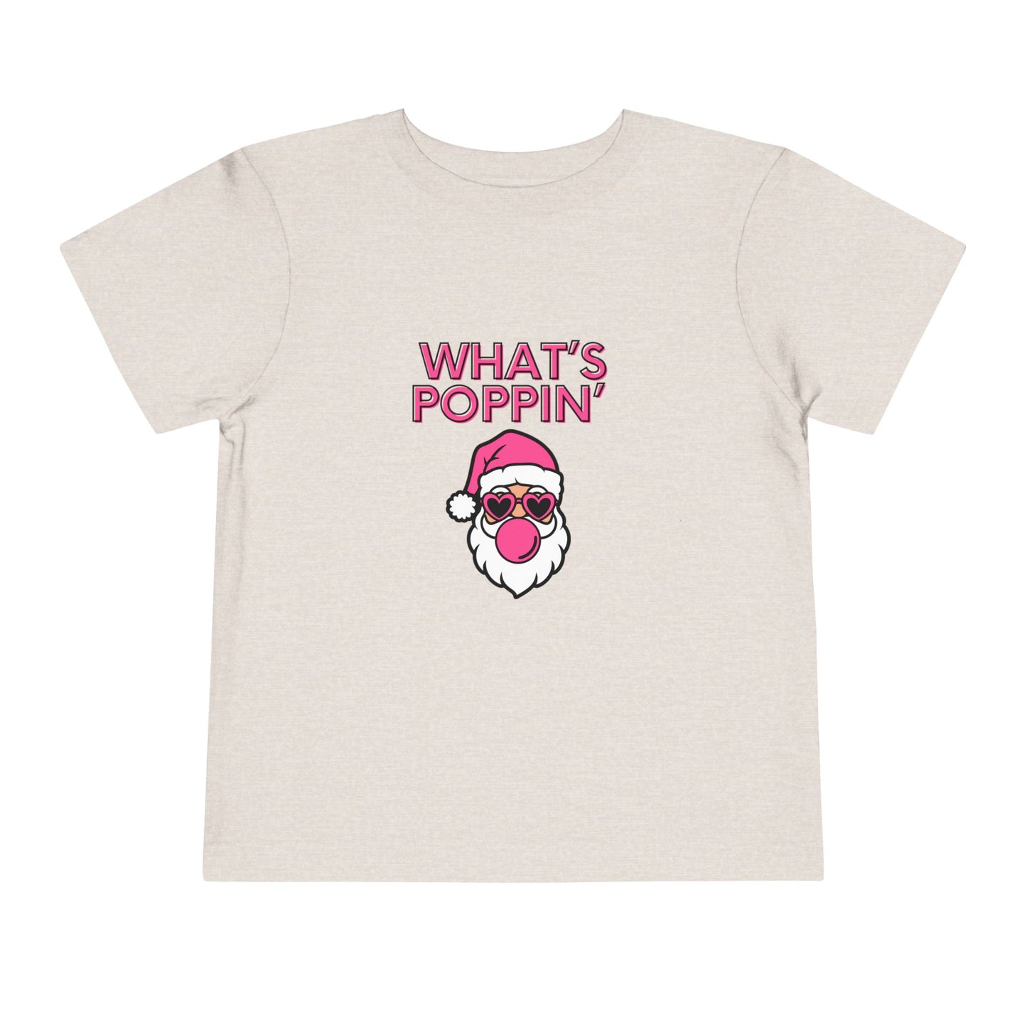 What's Poppin Santa Toddler Tee